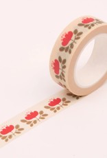 Clap Clap Washi Floral Red