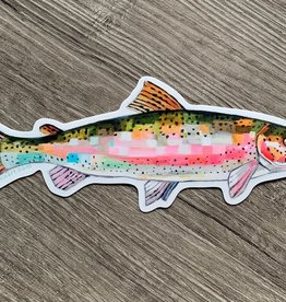 Sheila Dunn Sticker Rainbow Trout