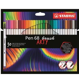 Stabilo Stabilo Pen 68 Brush Tip Arty Set of 30