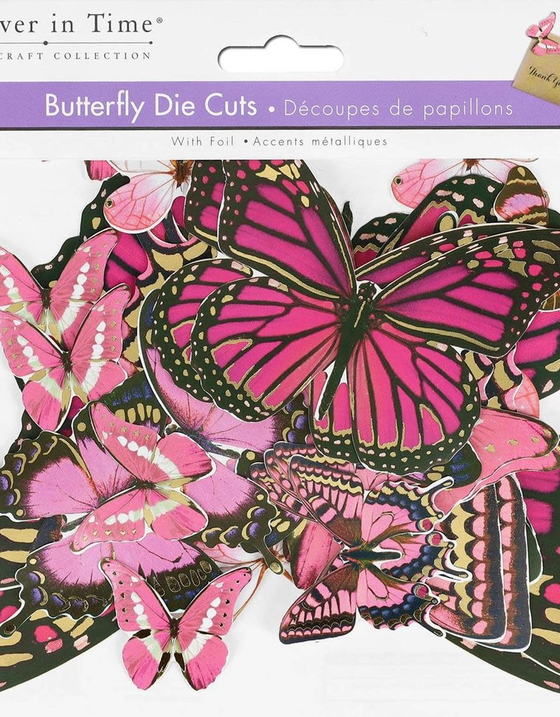 Multicraft Butterfly Die Cuts Pink
