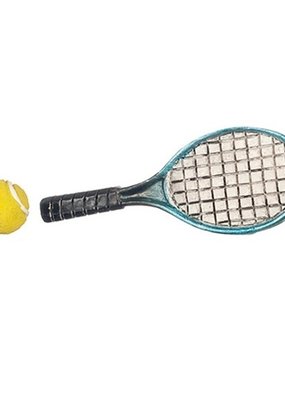 Handley House Miniature Tennis Racket & Ball