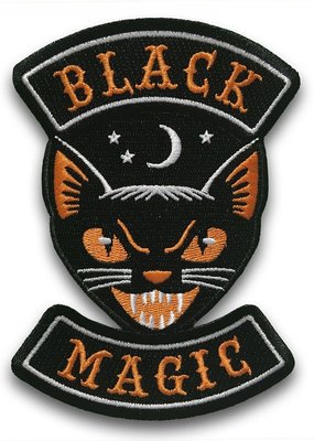 Monsterology Black Magic Cat Biker Patch