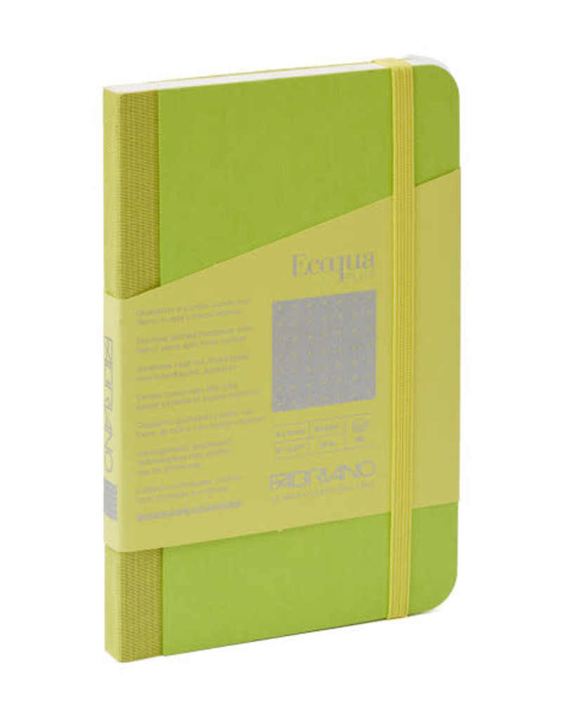 Fabriano EcoQua Plus Fabric Bound 3.5"x5.5" Dotted Notebooks -