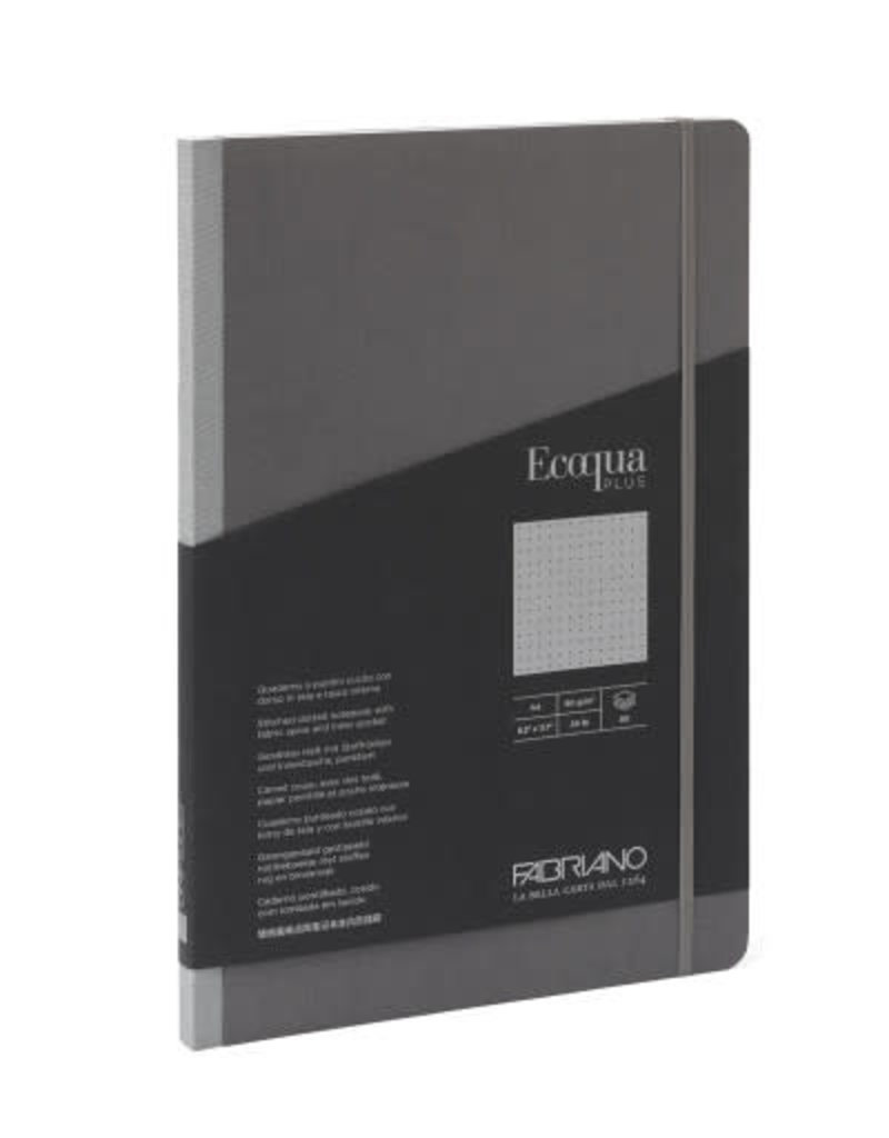 Fabriano EcoQua Plus Fabric Bound A4 Dotted Notebooks -