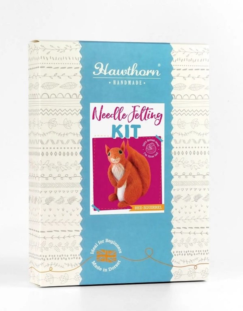 Hawthorn Handmade Needle Felting Kit Red Squirrel