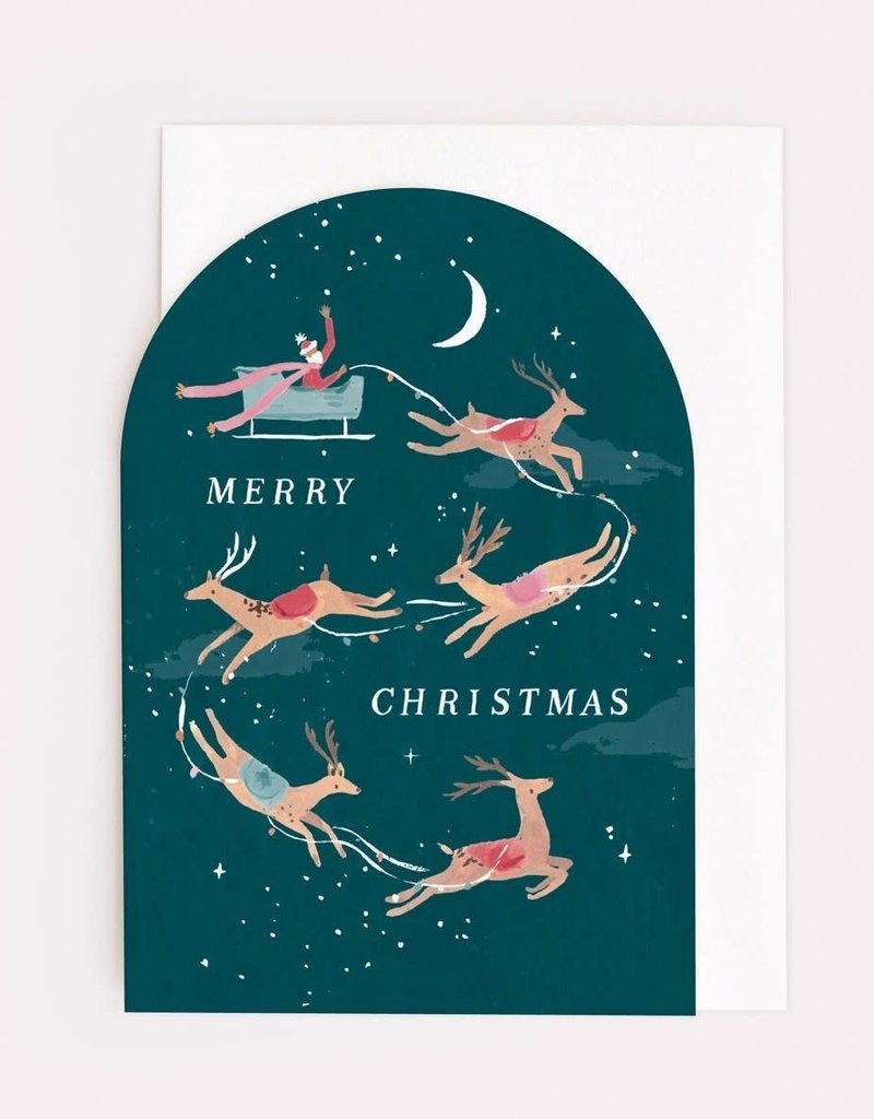Sister Paper Co. Card Reindeer Christmas
