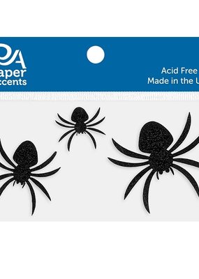 Paper Accents Glitter Spider Shapes