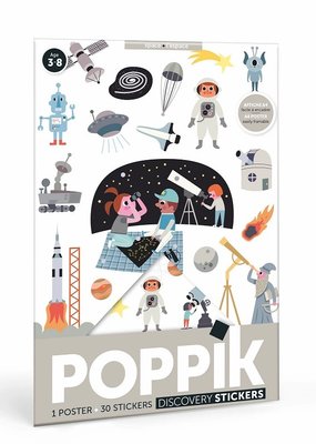 Poppik Space Sticker Poster