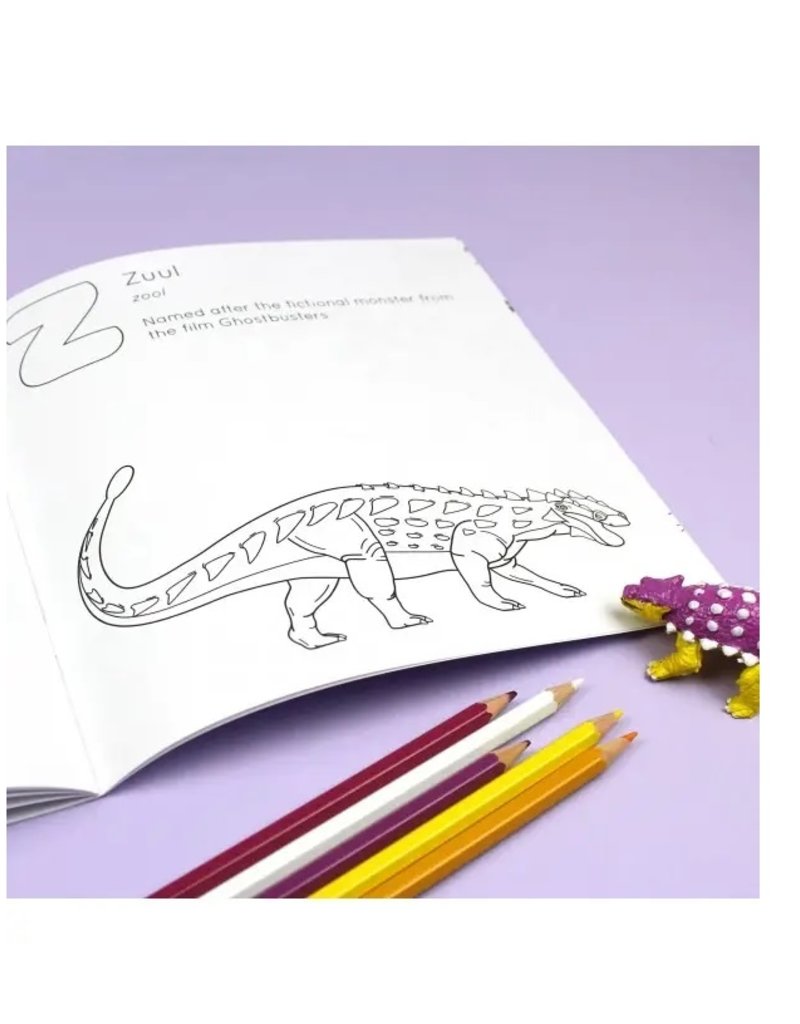 Dinosaurs Doing Stuff ABC Dinosaur Coloring Book