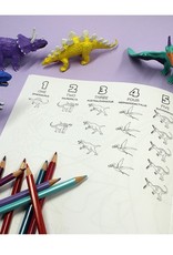 Dinosaurs Doing Stuff 1 2 3 4 Dinosaur Coloring Book