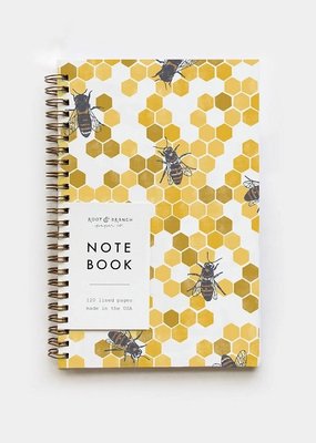 Root & Branch Paper Co. Spiral Bound Notebook Honeybee