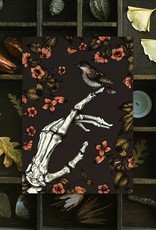 Print is Dead Postcard Mini Print Skeleton and Sparrow