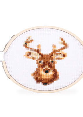 Kikkerland Mini Cross Stitch Kit Deer
