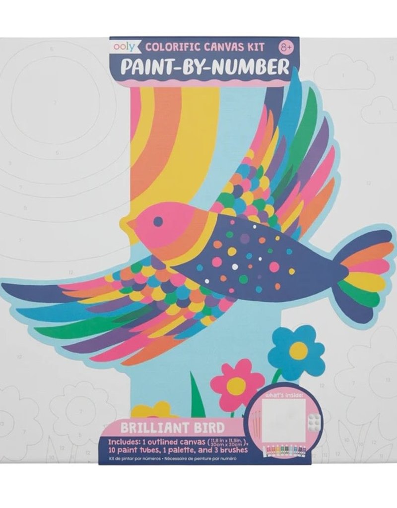 Ooly Paint by Number Kit Brilliant Bird