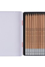 BZ Colored Pencil Expression Graphite 12 Pencil Set