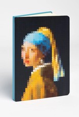 Today is Art Day Notebook Girl with a Pearl Earring Pixel Art