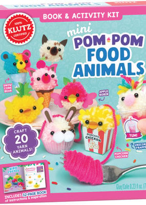 Klutz Mini Pom Pom Food Animals Kit