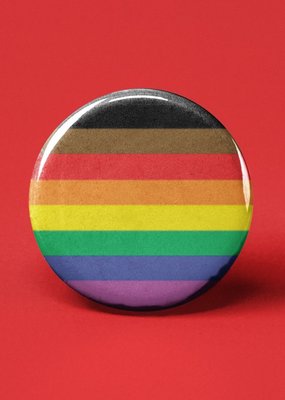The Pin Pal Club Button Pride Flag