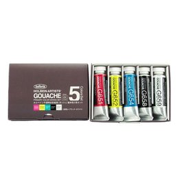 Holbein Holbein Artists Gouache Primary Colors Set of 5 15ml