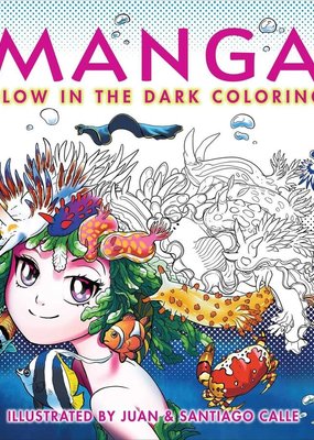 Simon & Schuster Manga Glow in the Dark Coloring Book