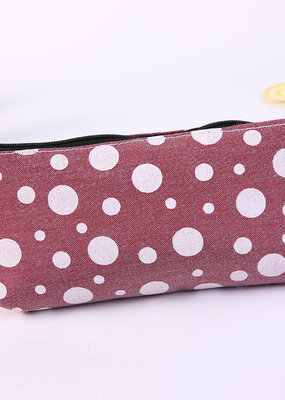 collage Pencil Pouch Red Dot