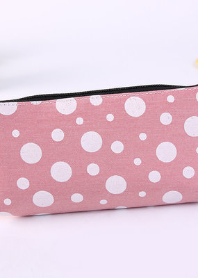 collage Pencil Pouch Pink Dot