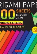 Tuttle Publishing Origami Paper 100 Sheets Rainbow Colors 8.25"