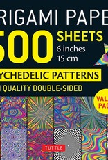 Tuttle Publishing Origami Paper 500 Sheets 6 Inch Psychedelic Patterns