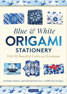 Tuttle Publishing Blue & White Origami Stationery Kit