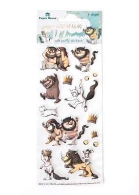 Paper House Puffy Stickers Wild Things Characters