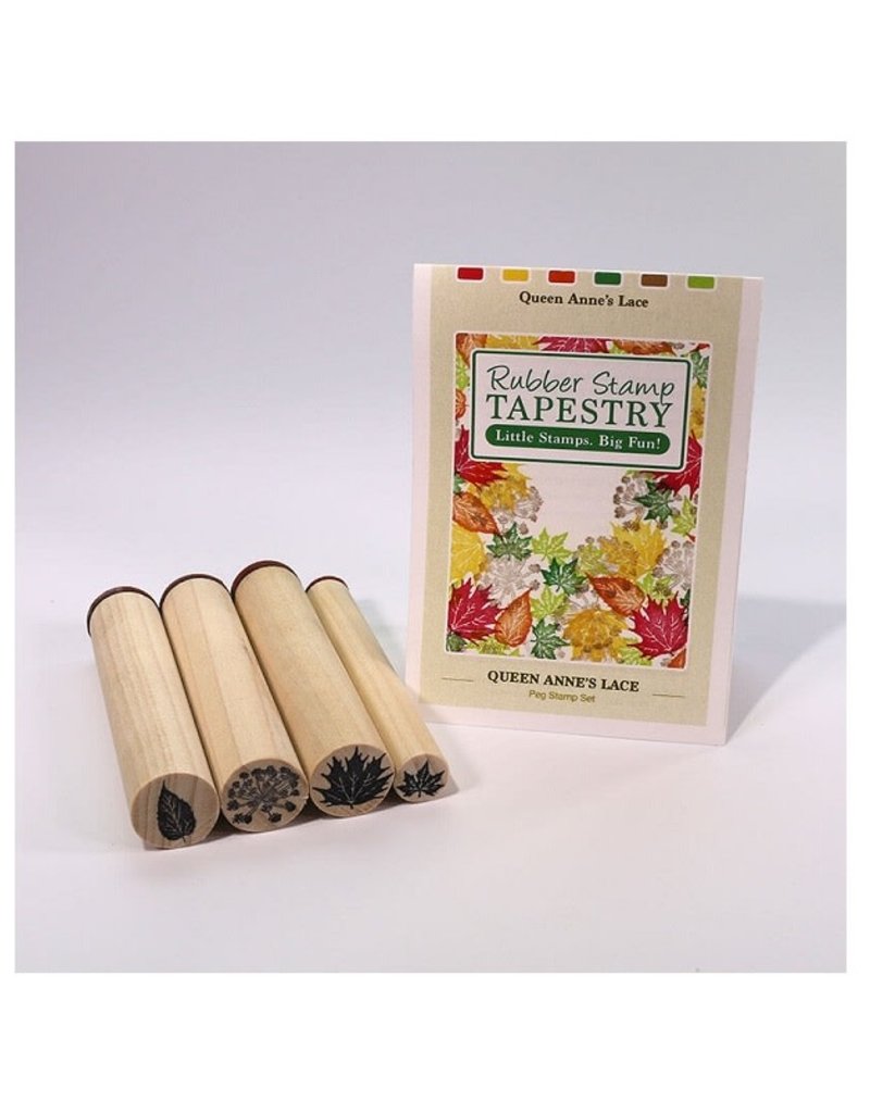 Rubber Stamp Tapestry Stamp Set Queen Anne's Lace & Leaves