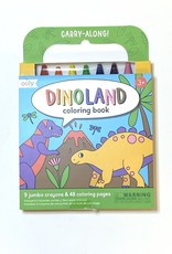 Ooly Carry Along Crayon and Coloring Book Kit Dinoland