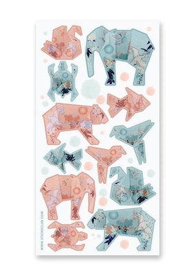 STICKII Stickers Origami Animals