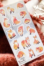 STICKII Stickers Snowy Foxes