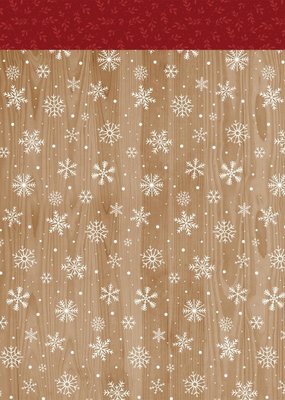 Echo Park Paper Co. 12 x 12 Decorative Paper Woodgrain Snowflakes