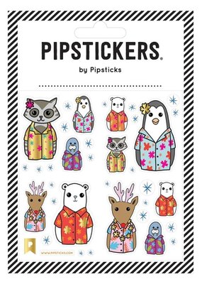 Pipsticks Stickers Aloha Animals