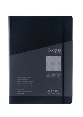 Fabriano EcoQua Plus Hidden Spiral Bound A4 Dotted Notebooks -