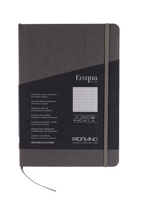 Fabriano EcoQua Plus Stitch Bound A5 Dotted Notebooks -