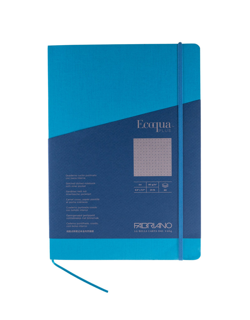 Fabriano EcoQua Plus Stitch Bound A4 Dotted Notebooks -
