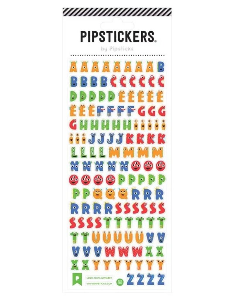 Pipsticks Stickers Look Alive Alphabet