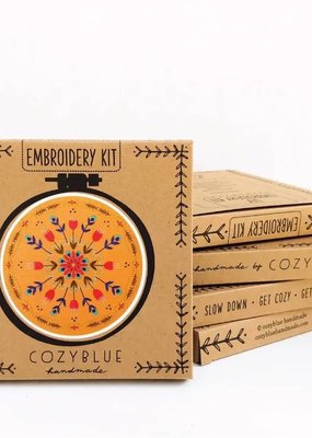 cozyblue handmade Embroidery Kit Tangerine Mandala