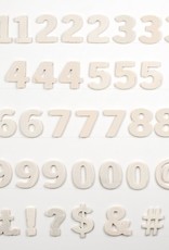 Hampton Art Wood Numbers & Symbols 38 Pack
