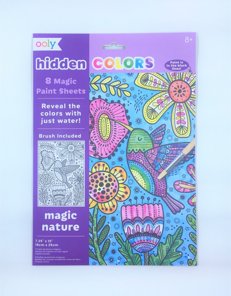 Ooly Hidden Colors Magic Paint Sheet - Magic Nature