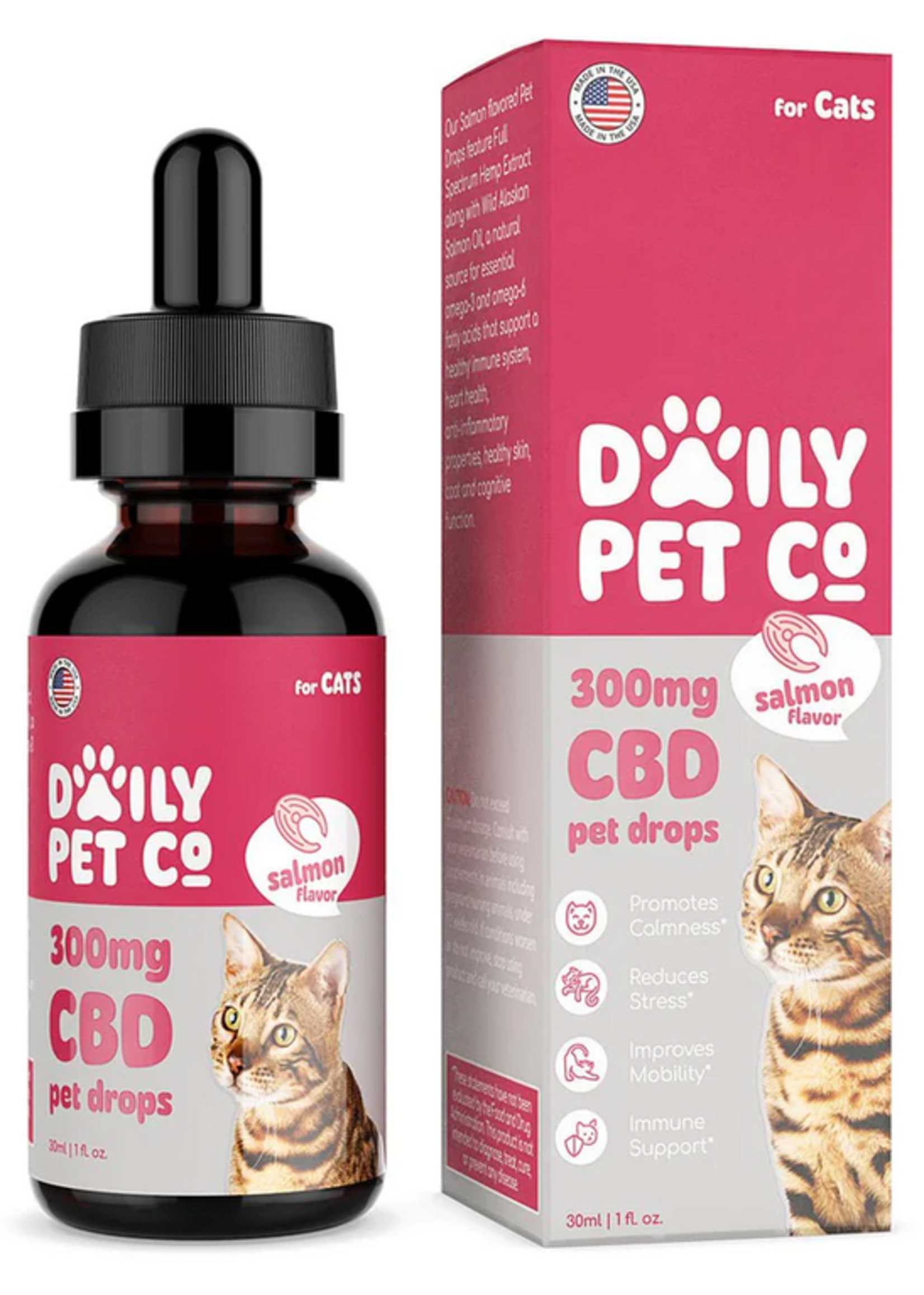 Daily Pet Co. Daily Pet Co. CBD Pet Drops for Cats - Salmon Flavored - 300mg