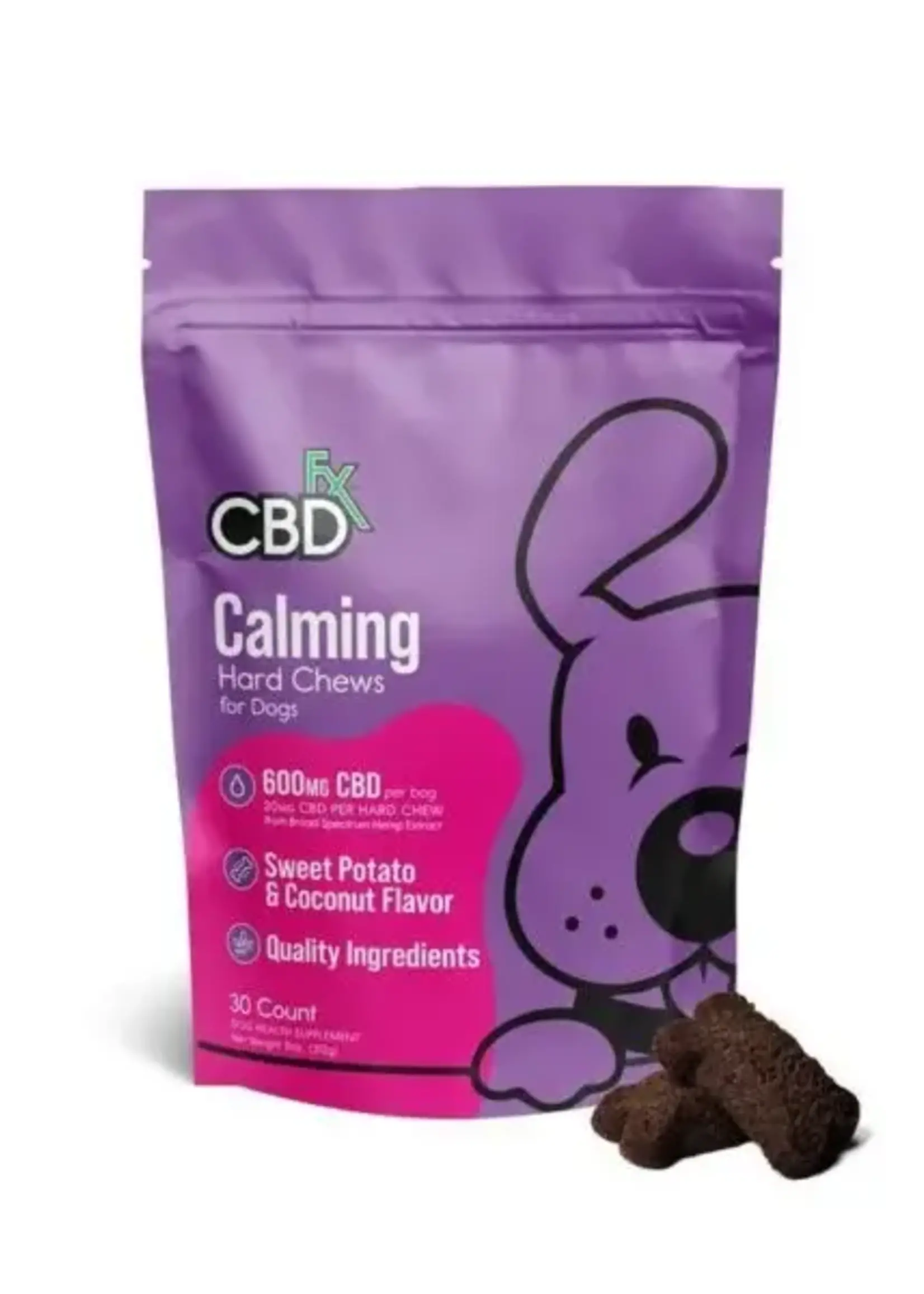 CBDfx CBDfx CBD Pet Treats - Calming Hard Chews - 600mg