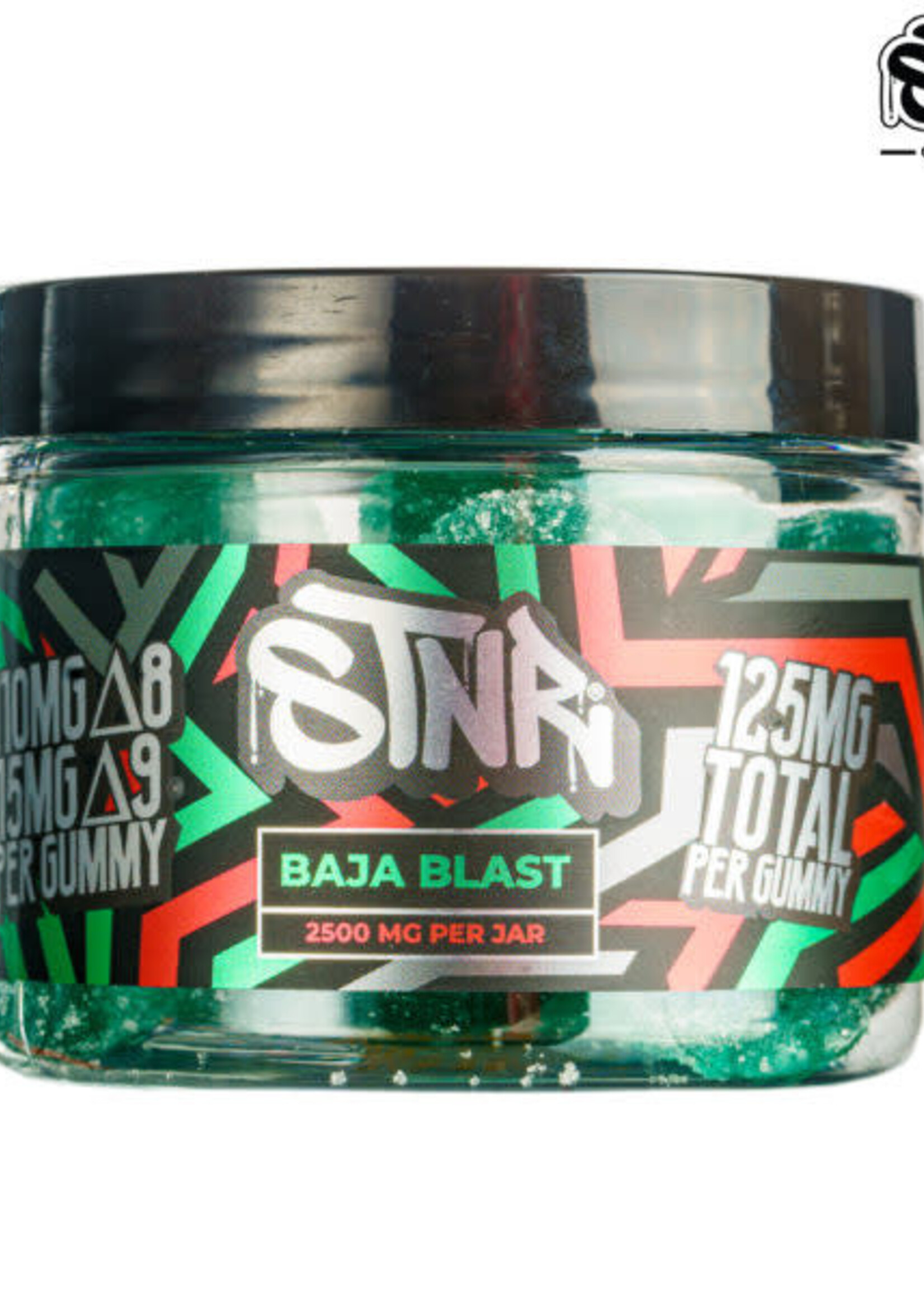 STNR Stnr Gummy 2500mg D8/D9 - Baja Blast