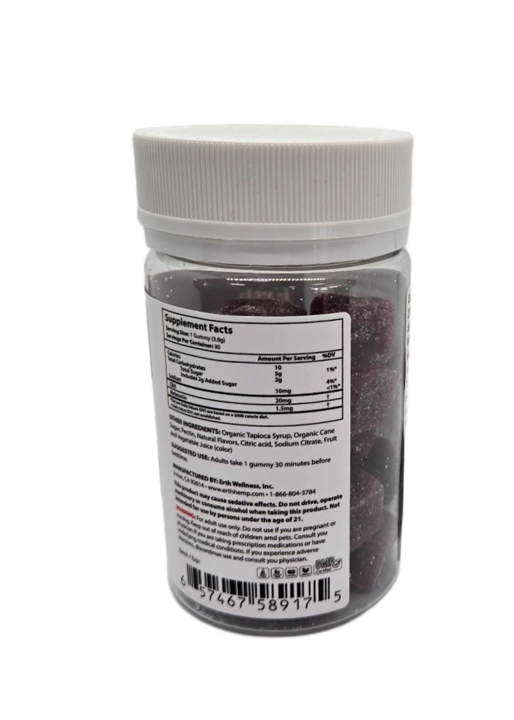 Erth Erth CBN Gummies 600mg Sleepy Blackberry