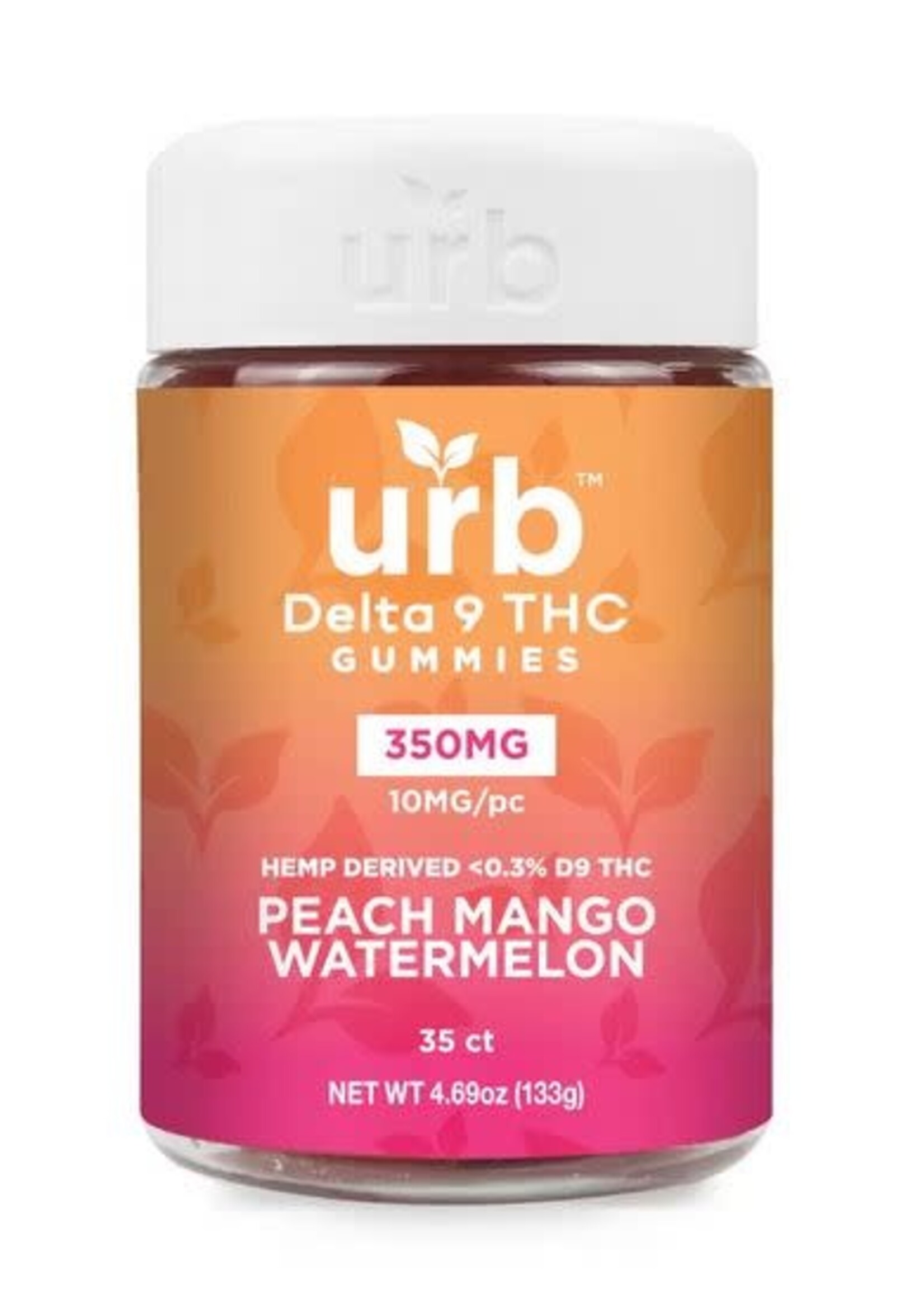 Urb Urb Delta 9 Gummies 350mg - Peach Mango Watermelon