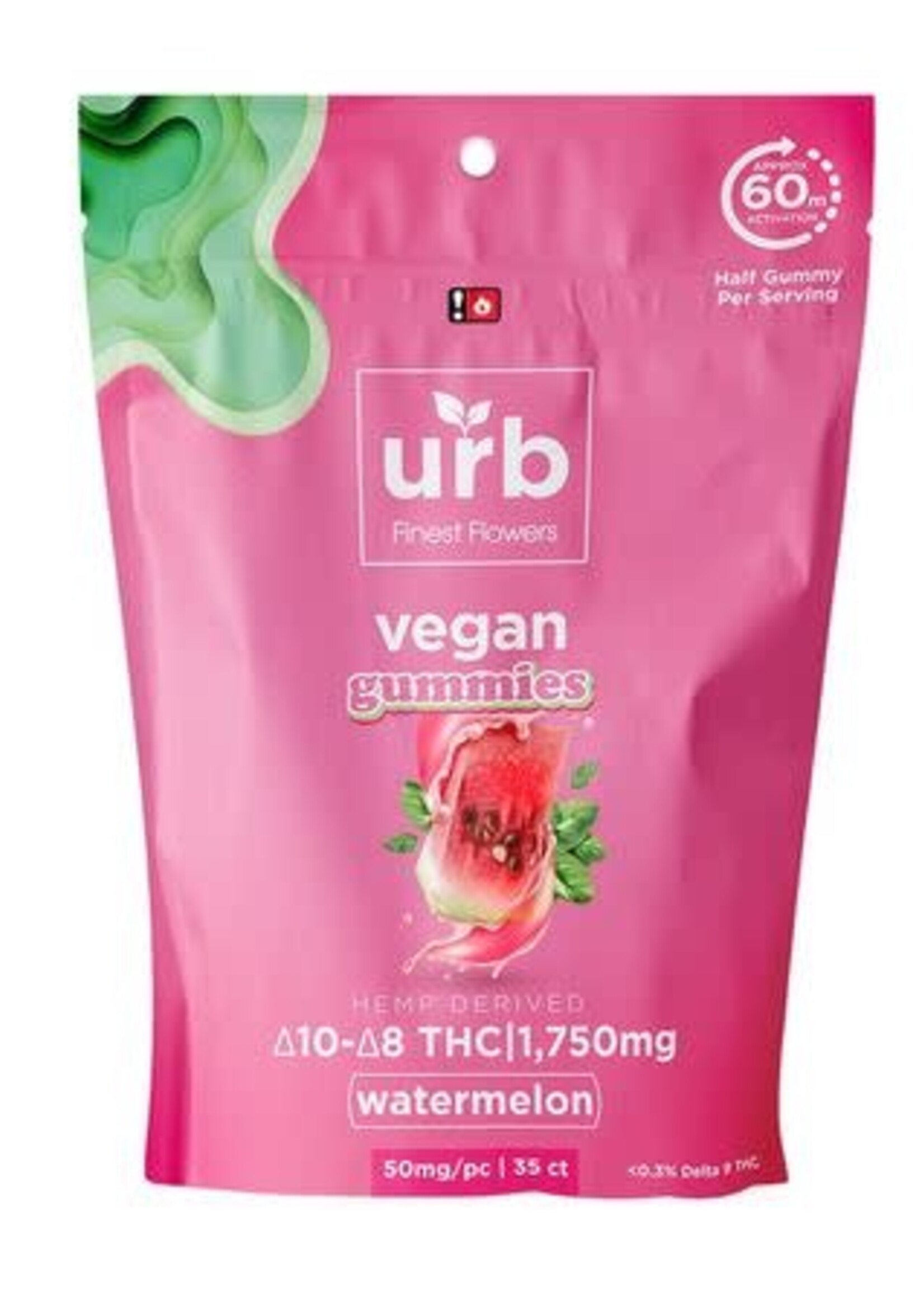 Urb Urb Delta 8 Gummies 1750mg - Watermelon