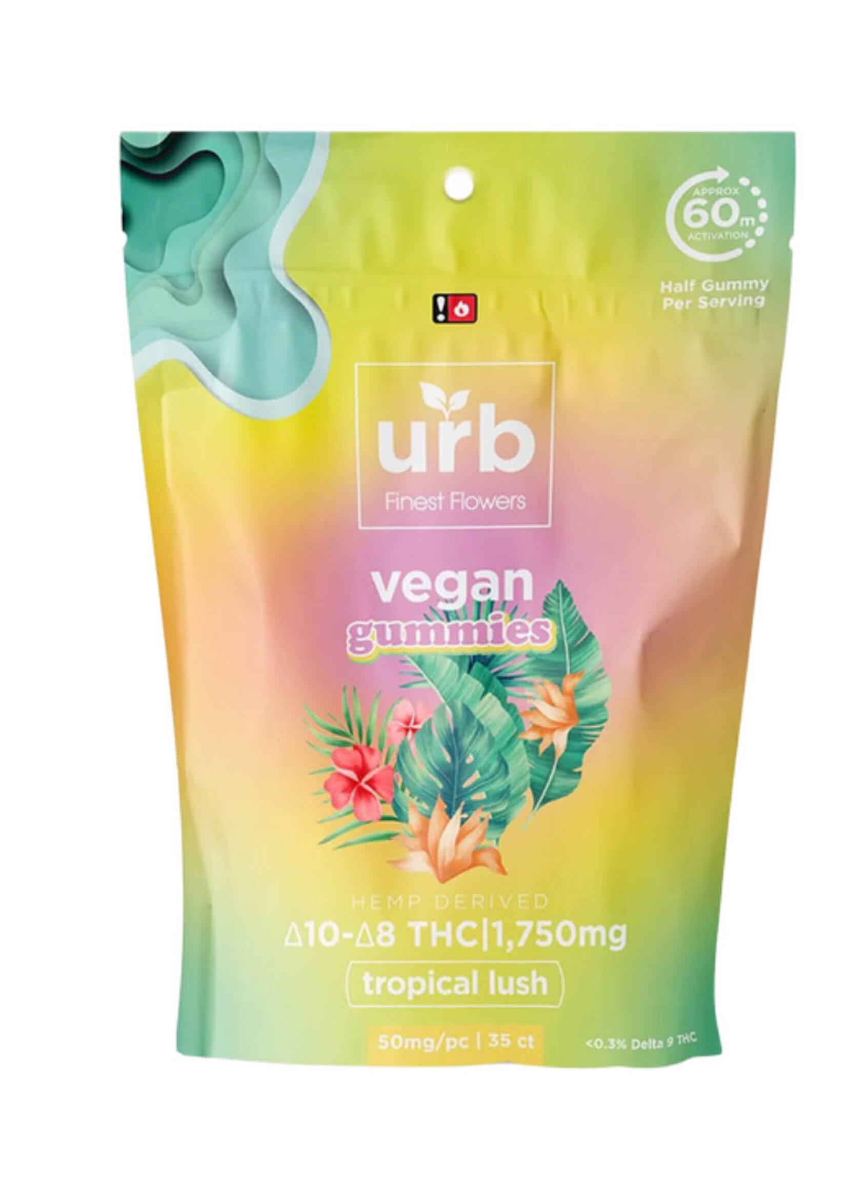 Urb Urb Delta 8 Gummies 1750mg - Tropical Lush